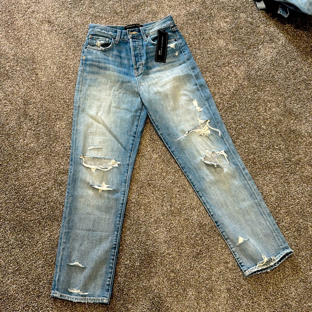 VERONICA BEARD Blake Classic Straight High Rise Jeans, Size 26/2.